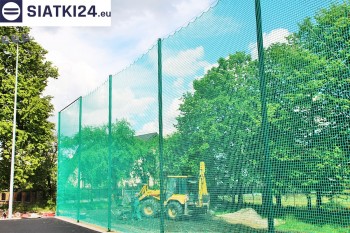 Siatki Malbork - Zabezpieczenie za bramkami i trybun boiska piłkarskiego dla terenów Malborka